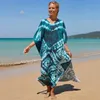 Women Beach smock swimwear cover-ups luxury design collision color print beach dresses lxf2137 14 colour summer swim swimsuit bikini Outer tower