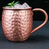 Mugs 530ML Pure Copper Mug Moscow Mule Drum Cup Cocktail Restaurant Bar Cold Drink