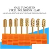 إكسسوارات حفر الأظافر قطع القاطع ل manicuring hine tungsten steel رئيس الأظافر الكهربائية الفن إزالة الهلام إسقاط تسليم الصحة تجميل dhhnm