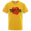 Men's T-Shirts Rose Flower Design Trapstar London Printed Men TShirts Summer Cotton T Shirt Oversized Tops Street High Quality Branded TShirt Z0221