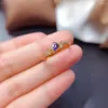 Anelli a grappolo Anello con tanzanite naturale S925 Argento oro Gioielli semplici da donna con pietre preziose