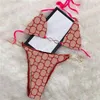 مصمم ملابس السباحة للنساء للنساء مثيرات بيكيني للملابس الداخلية رسالة التطريز أزياء السلسلة المعدنية بدلات الاستحمام 14 أنماط 293T