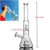 13.4inchs bekerbasis DAB Rigs Hookahs Smoke glazen pijp glazen waterbongs met 18 mm kom