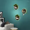 Wall Lamps Modern LED Living Room Bedroom Bedside Aisle Corridor Indoor Lighting Home Lights Can Put Things With Hook