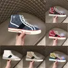 Tennis Italien Toile Chaussures De Luxe Designer Femmes Chaussures Semelle En Caoutchouc Élastique Coton Lowtop Chaussures Vert Rouge Ruban Stripe Imprimer Couple Chaussures De Sport