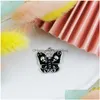 Charms 10 Unids Aleación Colgante Accesorios de Joyería Black Skl Butterfly Pendientes Diy Designer Cartoon Esmalte Charm Drop Delivery Dhf13