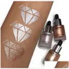 Bronzers Highlighters NIEUWE ARRIAL IC LONDEN Illuminator Liquid in Shine Original Glow 3 Color Face Make Up Highlighter Drop Lever DHJ3F