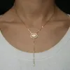 2023 nouveau Design plaqué or collier de mode femmes bijoux de haute qualité tsar opale européenne femmes Long Yariat collier Style