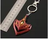 Keychains Game Genshin Impact Cosplay Tartaglia Mask Alloy Key Chain Pendant Gift Prop Miri22