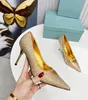 Latest women's sandals, high heels, pointed shoes with diamond shiny leather, formal dress, casual banquet wedding shoes, fashionable sexy size 35-41 6.5cm box