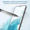 2.5D Fingeravtryck Unlock Premium Phone Screen Protector för Samsung Galaxy S23 S23 Plus S22 S21 HD Fullskärm Transparens tempererat glas