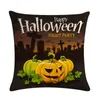 Pillow Wholesale Cover Yellow Halloween Night Pumpkin Witch Party High Quality Home Office Decorative Case