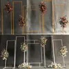 Feestdecoratie 5 -delige bruiloft boog bloem ceremonie achtergrondstandaard geometrische display