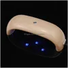 Nageldrogers Groothandel 9W USB -lijn Mini LED -lamp draagbare nagels droger regenboogvormige uitharding voor UV -gel Poolse kunst ook dhwyj