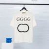 22SS Top Qaulity Summer Mens Designer Tees 100% Cottom T Shirts Casual Green Tee Wygodne mężczyźni Kobiety Letter Lightning Druku