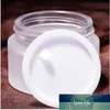 Garrafa de garrafa de creme cosmético de vidro fosco garrafa com forros de PP interno para o creme de rosto manual garrafa 5g a 100g