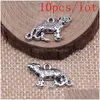 Charms för smycken Making Kit Pendant DIY Accessories Lion Wolf Drop Delivery 202 DHY9O