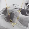 Choker Vankeliif Simple Animal Butterfly Stainless Steel Women's Necklace With Different Styles Of Classic Fashion Jewelry