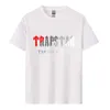 Herr t-shirts Trapstar Letter Tryckt Menwomen Tshirts andningsbara överdimensionerade kortärmad varumärkesvarumärke Tee Clothing Soft Cotton Streetwear Z0221