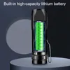 Flashlights Torches SecurityIng Mini Portable Pen Holder LED Strong Light 4 Modes Aluminum Alloy USB Charging 14500 Lithium Batte