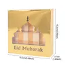 Embalagem para presente 5 unidades Ramadan Mubarak Candy Cake Box Bag Chocolate Gift Packaging Favores EID Mubarak Decorations Islam Muslim Party Supplies 230221