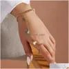 Charm Armbänder Fingerring Handkette Strand Gold / Silber vergoldet Armband Schmuck für Frauen und Mädchen Drop Lieferung 202 Dho