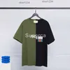 22SS Top Qaulity Summer Mens Designer Tees 100% Cottom T Shirts Casual Green Tee Wygodne mężczyźni Kobiety Letter Lightning Druku