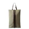 Cosmetic Bags Retro Canvas Paper Towel Cover Detachable Hanging Bag Car Seat Storage