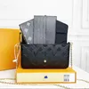 高級デザイナーの女性バッグハンドバッグ女性ショルダーバッグ財布オリジナルボックスデートコードファッション卸売パターン花文字チェッカーグリッド3インチ