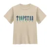 Męskie koszulki Trapstar London Men Mężczyzn Kobiety Moda Ojciec i syn Harajuku Tshirt ParentChild Odzież Casual Short Sleeve T Shirt TEES Z0221 IVBK IVBK
