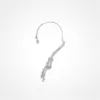 Designer silver Ear Cuff version of the temperament fashion water drop tassel earring310Y5052584