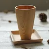 Mokken Home Houten Cup Handmade Natuurlijk hout Wijn Koffie theesap Drink Mok Duurzaam Korte