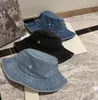 Unisex Fashion Summer Cowboy Bucket Hat Designer 브랜드 단색 레저 Sun Hat Wide Brim 모자 여성 고급 커플 여행 Sandbeach Hat