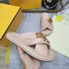 Слайд женщин мужчина для сандалий Sandal Side Cross Laces в черной коже с золотой металлической буквой летняя роскошная розовая кожаная кожаная мягкая модельер размер 35-42