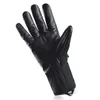 Fahrradhandschuhe Regenfest Fahrrad Winddicht Sport Thermo mit warmem Futter Unisex Leder Winter