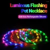 Collari per cani Collare incandescente Creativo decorativo LED Collana luminosa lampeggiante in silicone Prodotti per animali domestici