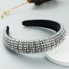 Luxe sprankelende volle kristal parelbarokke hoofdbanden Haarbanden Gevotte strass Princess Hair Bands voor hoofdtooi verjaardagshaar sieraden