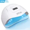 Suszarki do paznokci Lampa LED do paznokci UV Światło suszenia paznokcia do żelowego manicure lampa kabinowa suszarka maszyna paznokci sprzęt profesjonalny 230220