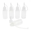 Storage Bottles 5Pcs 10ml Empty Squeezable Liquid Dropper Filling With Needle Tip Cap Portable Lightweight Durable