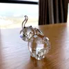 Decoratieve objecten Figurines Clear Crystal Leuke olifantenglas dieren Papergewicht Ornament Standbeeld Collectible Home Decor Christmas Birthday Gifts 230221