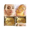 Outras ferramentas de cuidados com a pele máscara facial de biocolágeno de ouro Face Crystal Powder Colágeno Hidratante Drop Entrega Dispositivos de beleza de saúde DHXVZ