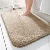 Toiletbrekbekledingen badkamer super dikke pluis vezel bad mat doucheruimten s chenille vloer absorberende toegangsdeur 230221