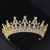 Tiaras Silver Color Crystal Tiaras and Crowts Rhinestone Princess Queen Prom Crown Tiara diadem الزفاف الزفاف ملحقات الشعر المجوهرات Z0220