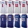 Man Kids Printed Basketball 0 Tyrese Maxey Jerseys 21 Joel Embiid 12 Tobias Harris 22 Patrick Beverley 11 Jaden Springer 8 De'anthony Melton 44 Paul Reed 9 Kelly Oubre Jr.