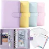 Blogage de blocs de blocs Budget avec Zipper Enveloppes Organizer Cash for Budgeting Saufing Money A6 Planner 6 Pockets Sticker 230221