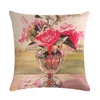 Kudde lyxig blomma vas täcker växt hem dekor cojines dekorativos para soffa vintage modern cusion