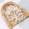 Dekoracyjne kwiaty wieńce 50pcs 1 cm Bukiet papier pręcikowy ręcznie robione sztuczne kwiaty na wesele dekorację domu