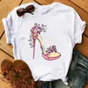 Women's T-Shirt Short Sleeve Graphic Print T Shirt Y2K Crop Top Sexy Vintage Aesthetic Clothes Emo Baby Tee Shirts