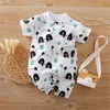 Tute Prowow Summer Cartoon Neonate Pagliaccetto Vestiti carini per pigiami nati Boy Infant Bodysuits Cotton