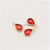 Charms in ottone rosso con perline pendenti placcate in oro 18 carati per le donne che fanno il braccialetto Neceklace Accessori per gioielli fai da te Drop Delivery Dhip1